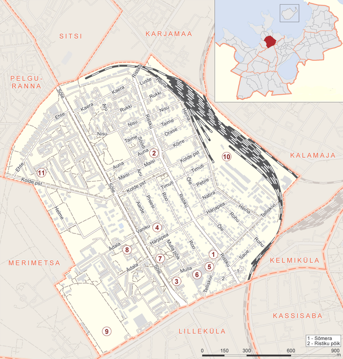 Map of Pelgulinn - copyright Wikipedia